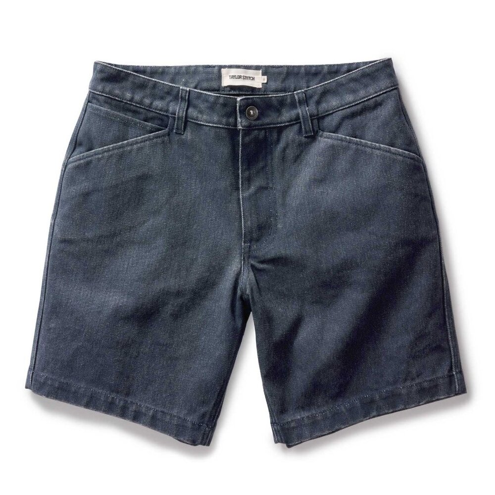 Taylor Stitch - The Camp Short - Navy Chipped Canvas